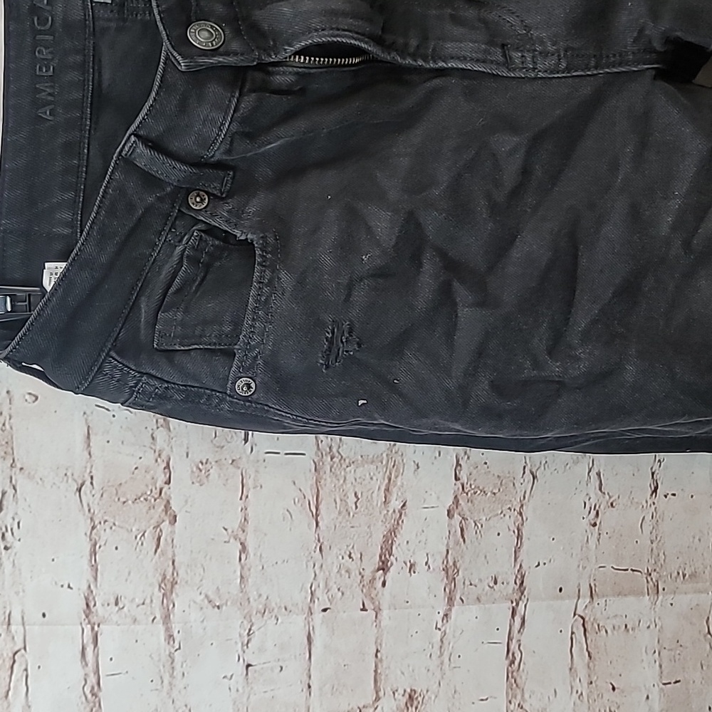 American eagle black mom jeans 4 long new nwt - Picture 3 of 7